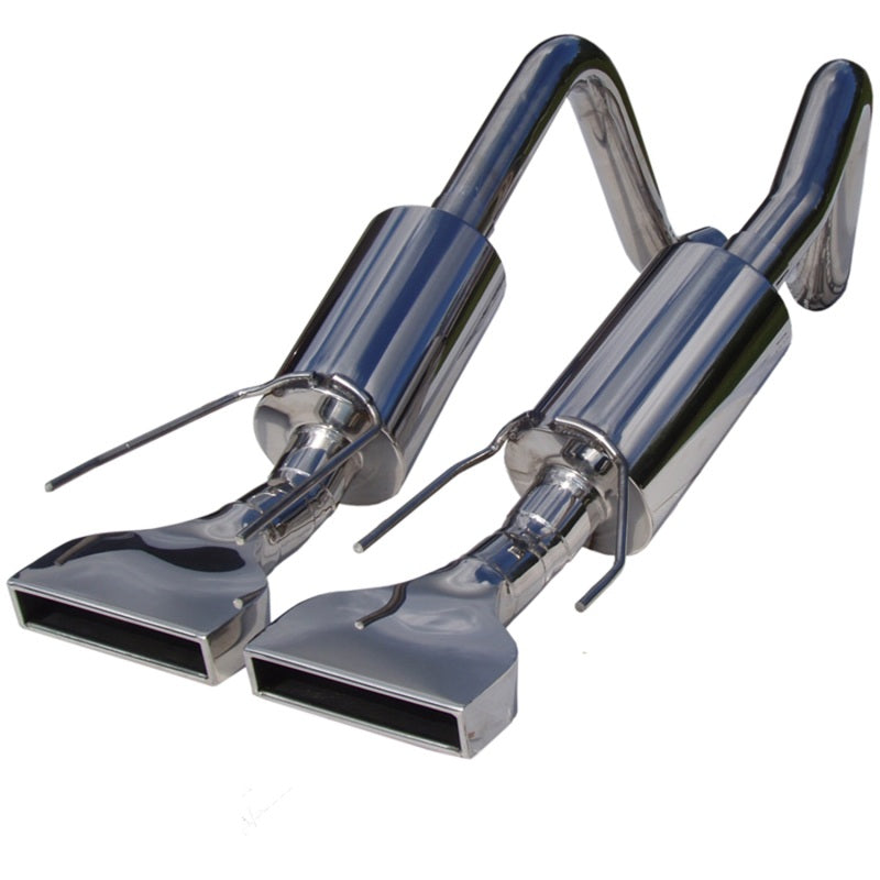 MBRP 2005-2008 Chev Corvette Dual Muffler Axle Back Rectangular Tips.