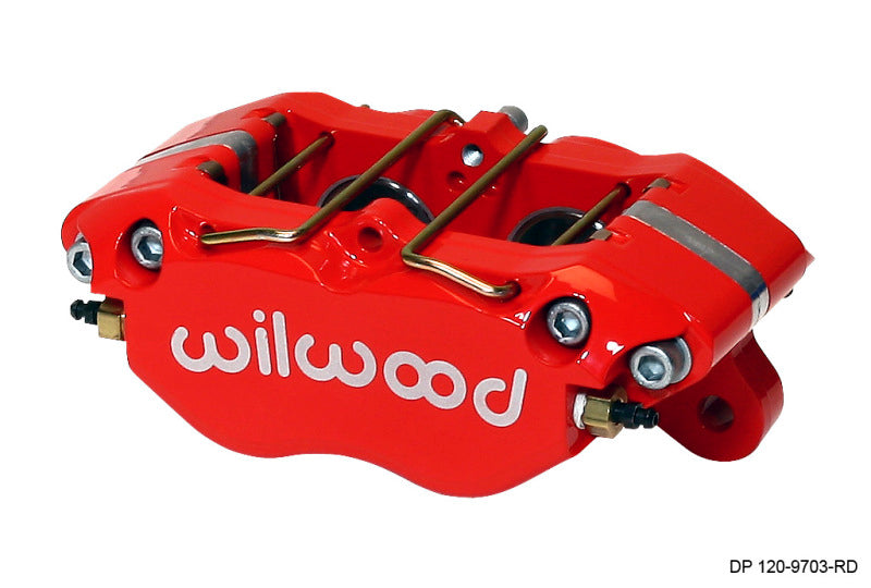 Wilwood Caliper-Dynapro 5.25in Mount - Red 1.38in Pistons .81in Disc.