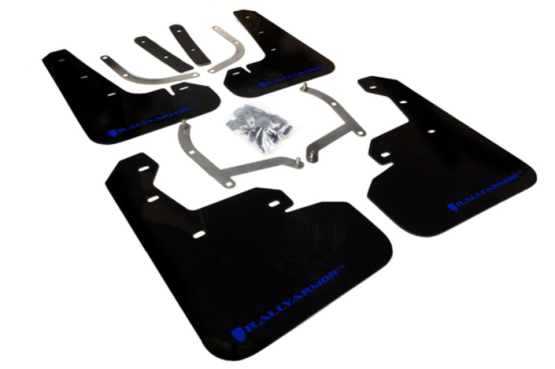 Rally Armor 2017+ Subaru Impreza UR Black Mud Flap w/ Blue Logo.