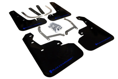 Rally Armor 2017+ Subaru Impreza UR Black Mud Flap w/ Blue Logo.