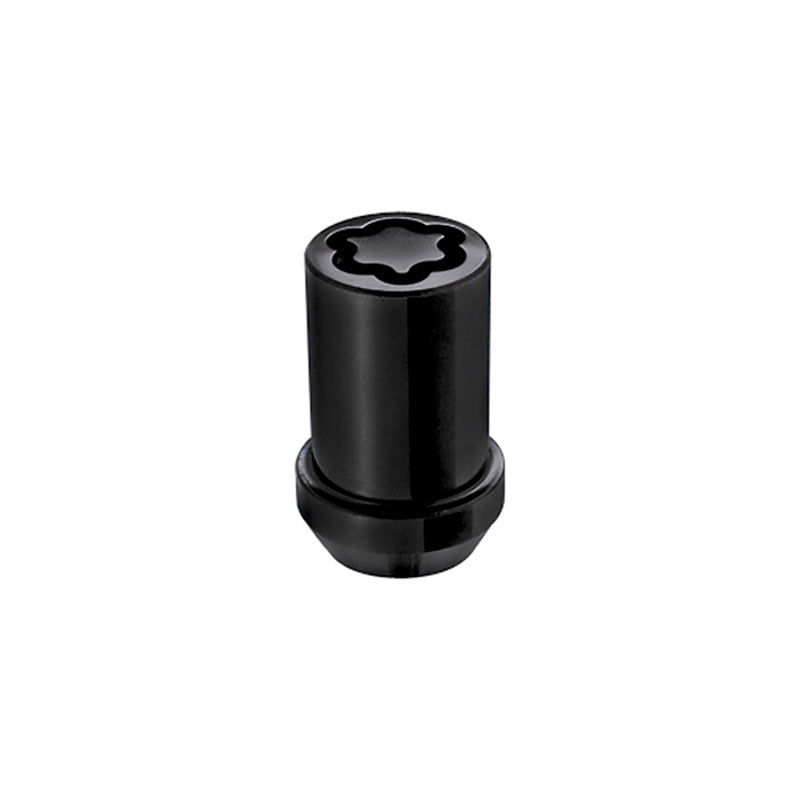 McGard Wheel Lock Nut Set - 4pk. (Tuner / Cone Seat) M12X1.5 / 13/16 Hex / 1.24in. Length - Black.