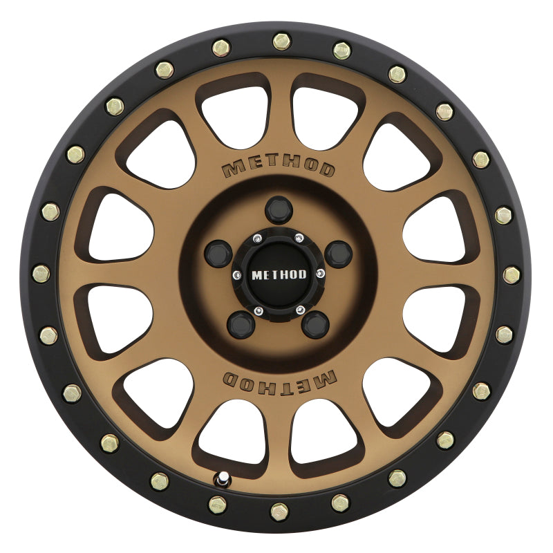 Method MR305 NV 18x9 +25mm Offset 5x150 116.5mm CB Method Bronze/Black Street Loc Wheel.