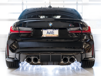 AWE Track Edition Catback Exhaust - Chrome Silver Tips | 3020-43482