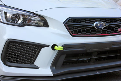 Perrin Tow Hook Kit - Front 2018+ Subaru WRX/STI - Neon Yellow.