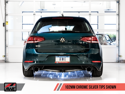 AWE Tuning Track Cat Back Exhaust - Chrome Tips 102mm [3020-32042]