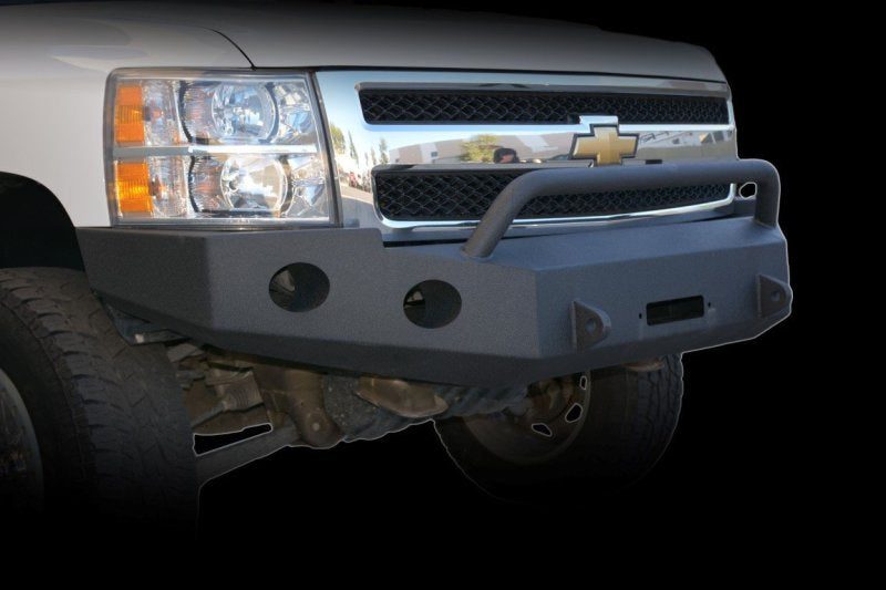 DV8 Offroad 07-13 Chevrolet Silverado 1500 Front Bumper - Black Powdercoat.