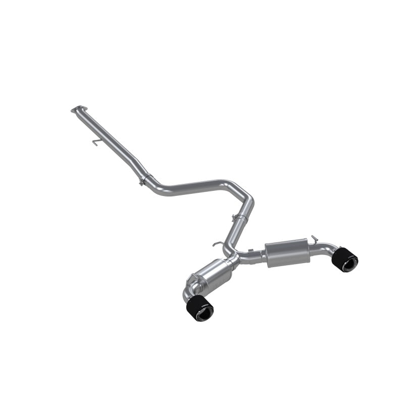 MBRP 2019+ Hyundai Veloster N 2.0L Turbo 3in Cat Back - T304 Stainless - Carbon Fiber Tip.