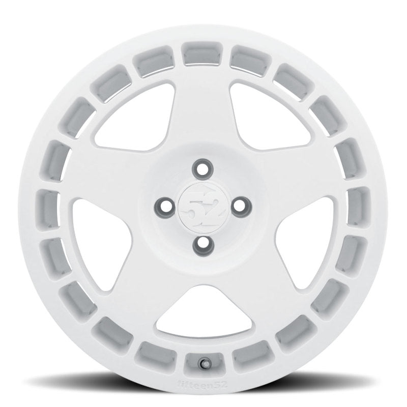 fifteen52 Turbomac 17x7.5 4x108 42mm ET 63.4mm Center Bore Rally White Wheel.