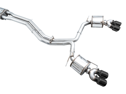 AWE Tuning Touring Catback Exhaust - Diamond Black Tips | 3015-43107