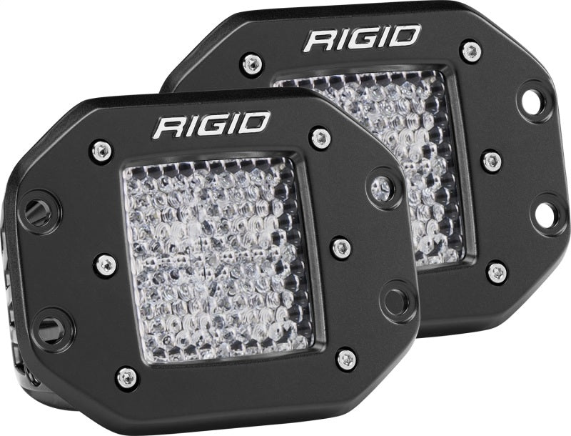 Rigid Industries Dually - Flush Mount - 60 Deg. Lens - Set of 2.