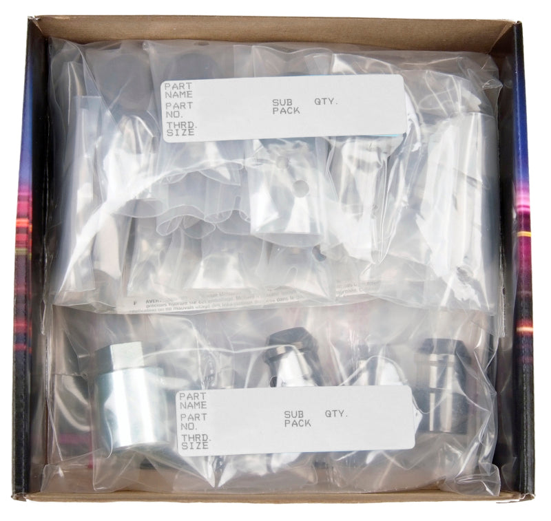 McGard 6 Lug Hex Install Kit w/Locks (Cone Seat Nut) M12X1.5 / 13/16 Hex / 1.5in. Length - Black.