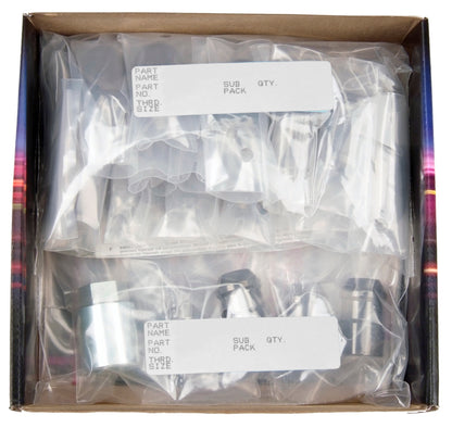 McGard 6 Lug Hex Install Kit w/Locks (Cone Seat Nut) M12X1.5 / 13/16 Hex / 1.5in. Length - Black.