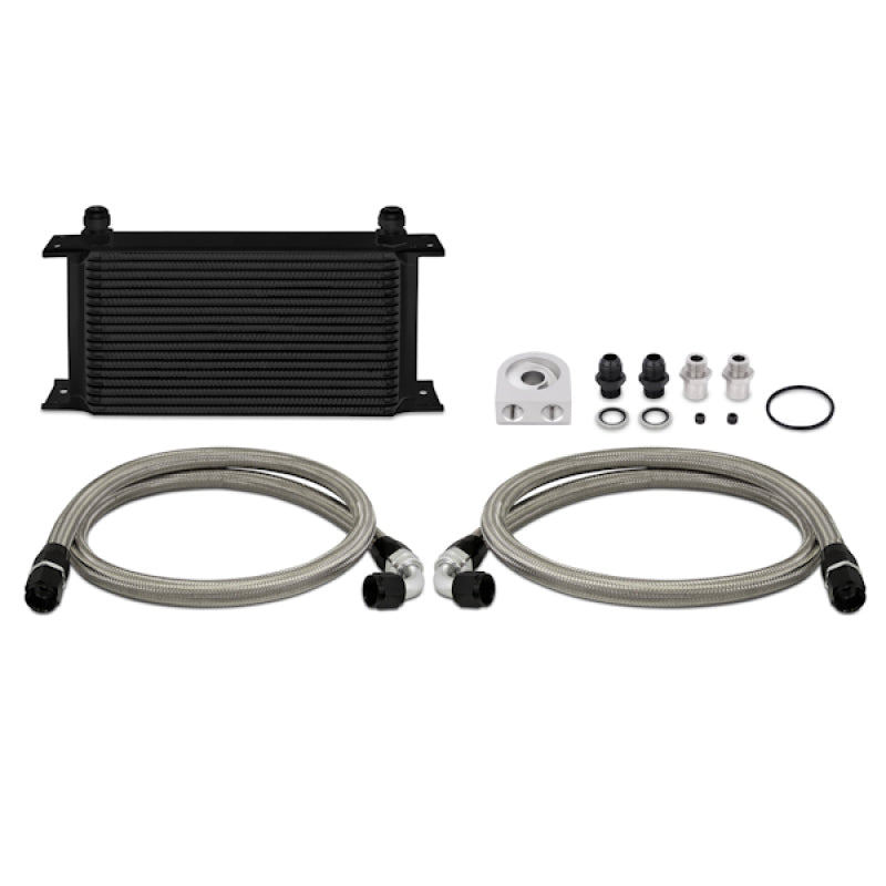 Mishimoto Universal 19 Row Oil Cooler Kit - Black.