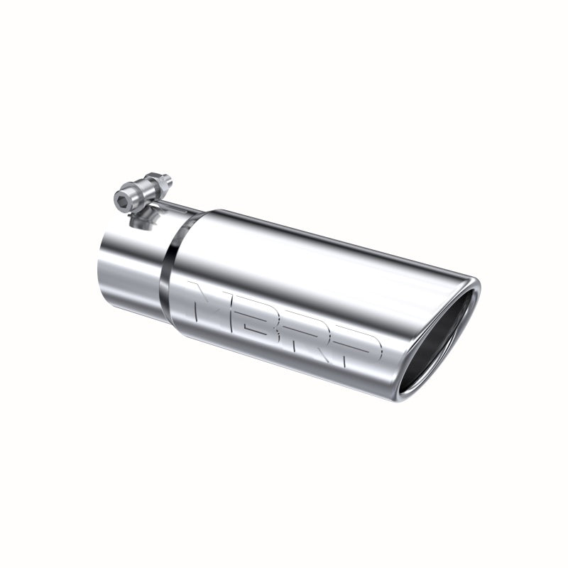 MBRP Universal Tip 3in O.D. Angled Rolled End 3 inlet 10 length.