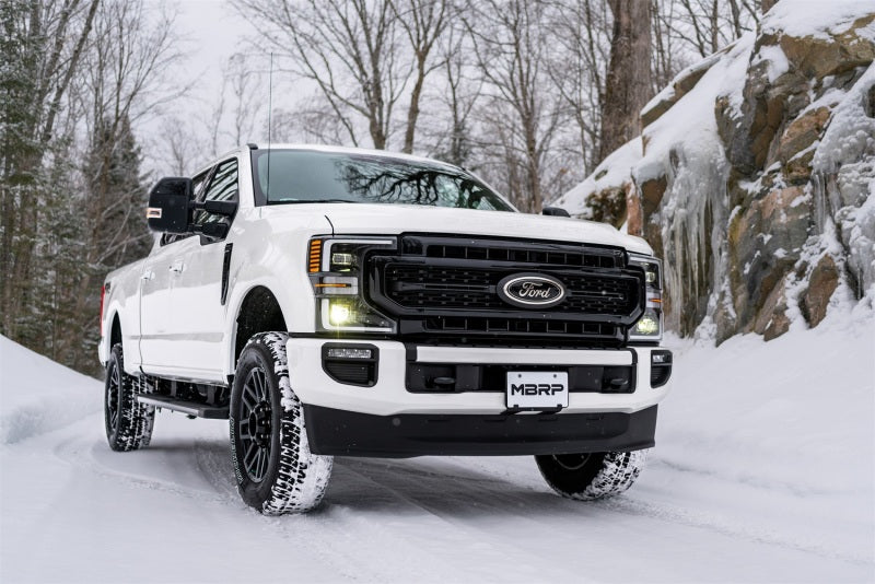 MBRP 2017+ Ford F-250/F-350 6.2L/7.3L Super/Crew Cab Single Side 4in T304 Catback Exhaust.