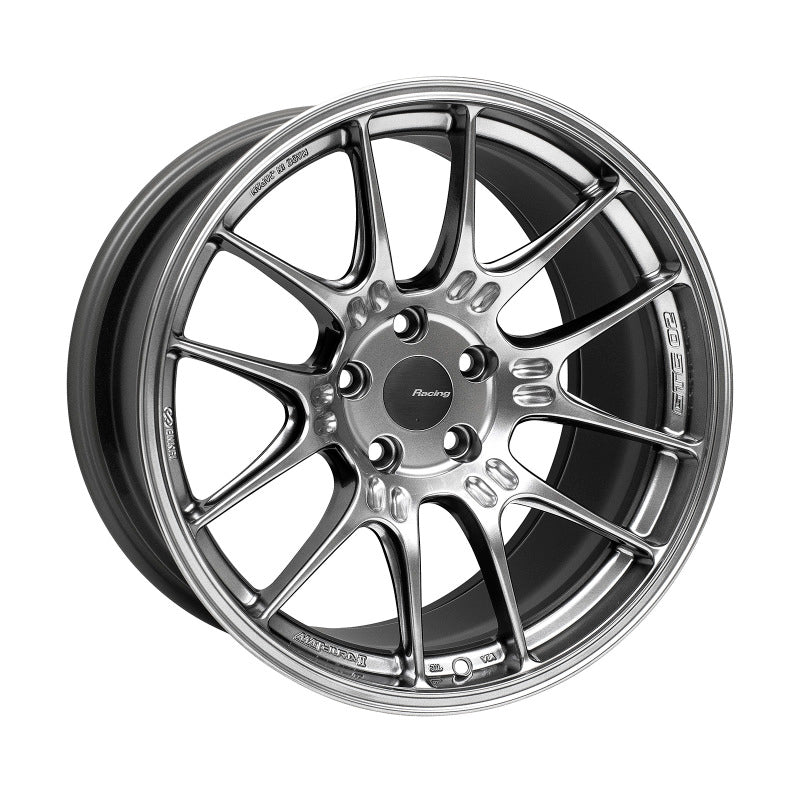 Enkei GTC02 18x10 5x112 32mm Offset 66.5mm Bore Hyper Silver Wheel.