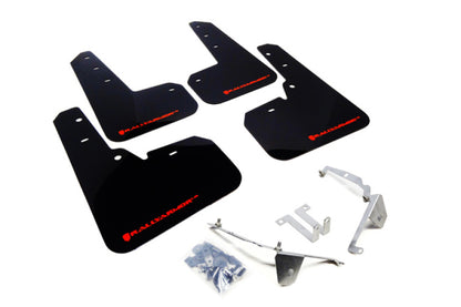 Rally Armor 13+ Subaru XV Crosstrek Red Mud Flap w/ White Logo.