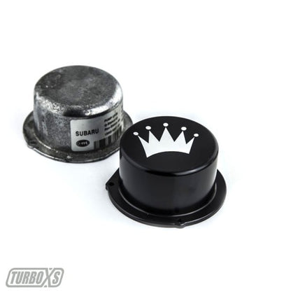 Turbo XS 15-16 Subaru WRX Billet Aluminum Vacuum Pump Cover - Black.