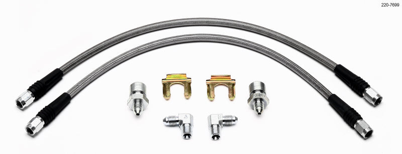 Wilwood Flexline Kit 55-57 Chevy w/ Forged Dynalite Front Caliper.