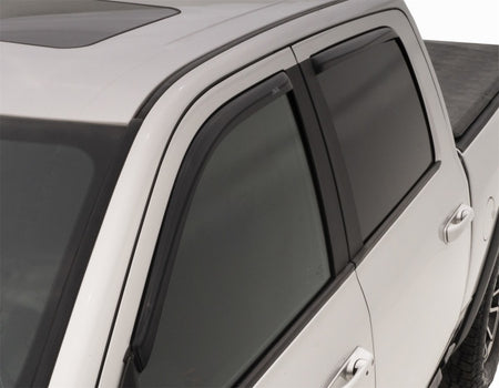 AVS 09-18 Dodge RAM 1500 Crew Cab Ventvisor In-Channel Front & Rear Window Deflectors 4pc - Smoke.