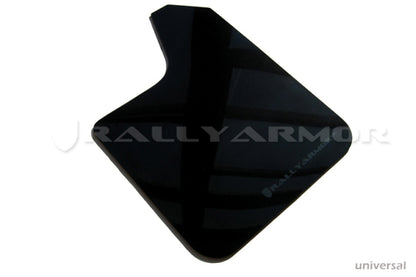 Rally Armor Universal fitment (no hardware) UR Black Mud Flap w/ Grey Logo.