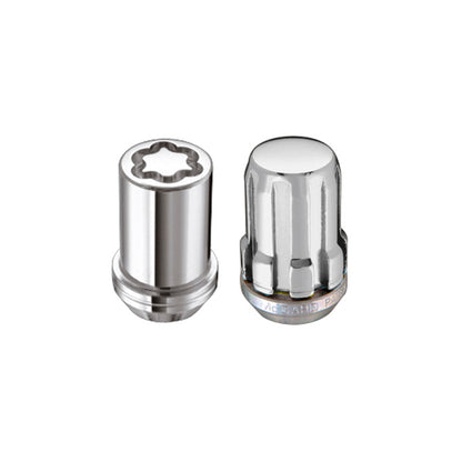 McGard SplineDrive Tuner 5 Lug Install Kit w/Locks & Tool (Cone) M12X1.5 / 13/16 Hex - Chrome.