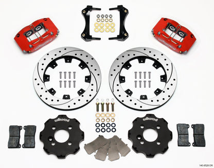 Wilwood Dynapro Radial Front Kit 12.19in Drilled Red Mini Cooper.