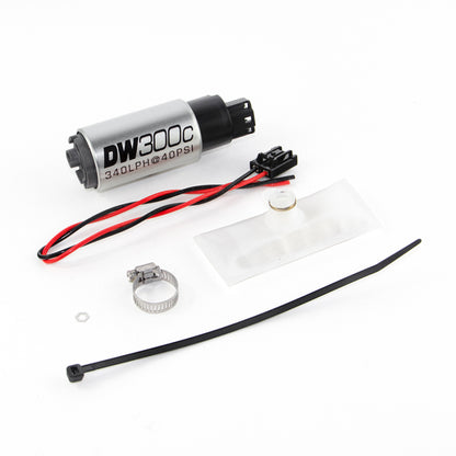 DeatschWerks 88-91 BMW 325i DW300C 340 LPH Compact Fuel Pump w/ Install Kit (w/o Mounting Clips).