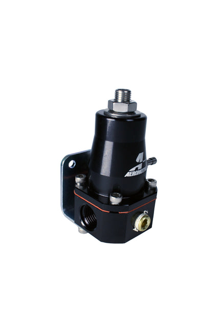 Aeromotive Adjustable Regulator Billet EFI Bypass - (2) -6 Inlets/(1) -6 Return - Black.