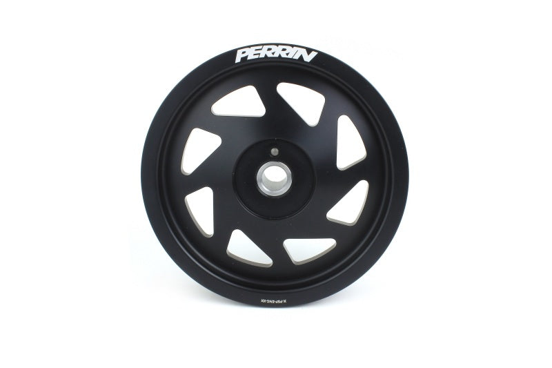 Perrin 18-22 Subaru Crosstrek / 19-22 Ascent Lightweight Crank Pulley (FA/FB Eng w/Small Hub) - Blk.