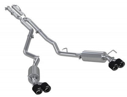 MBRP 20-21 Ford Explorer ST 3.0L Ecoboost SS 2.5in Dual Rear Exit w/ Carbon Fiber Quad Tips - T304.
