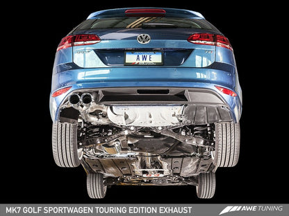 AWE Tuning Track Catback Exhaust - Chrome Silver 90MM Tips | 3020-22016