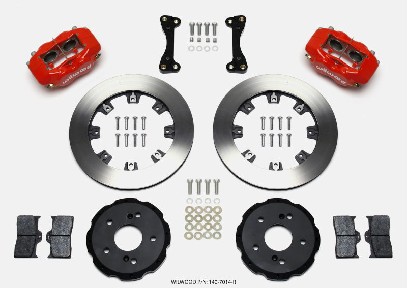 Wilwood Forged Dynalite Front Hat Kit 12.19in Red 02-06 Acura RSX-5 Lug.