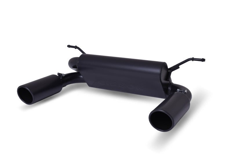 Gibson 18-19 Jeep Wrangler JL Rubicon 3.6L 2.5in Cat-Back Dual Split Exhaust - Black Elite (Ceramic).