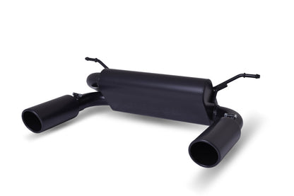 Gibson 18-19 Jeep Wrangler JL Rubicon 3.6L 2.5in Cat-Back Dual Split Exhaust - Black Elite (Ceramic).