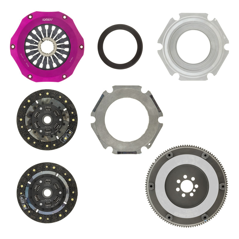 Exedy 08-15 Mitsubishi Evo X 4B11T 2.0L Twin-Organic Clutch Kit.