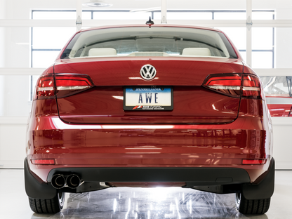 AWE Tuning Track Catback Exhaust - Diamond Black Tips | 3020-23034