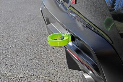 Perrin 2020 Toyota Supra Tow Hook Kit (Rear) - Neon Yellow.