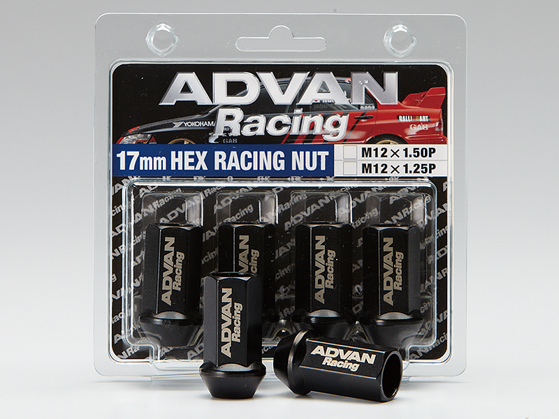 Advan Lug Nut 12X1.25 (Black) - 4 Pack.