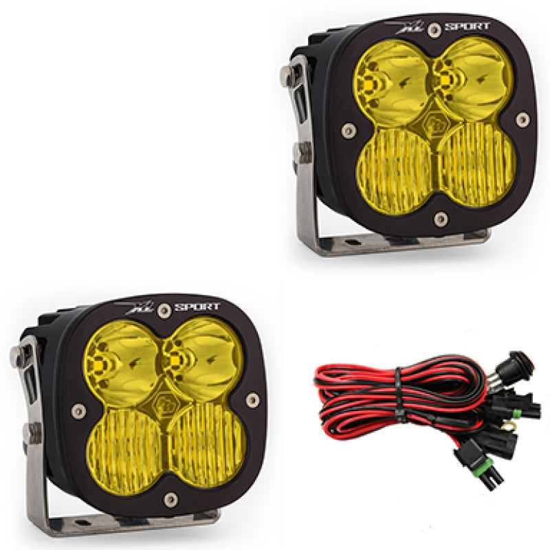 Baja Designs XL Sport Series Driving Combo Pattern Pair LED Light Pods - Amber.