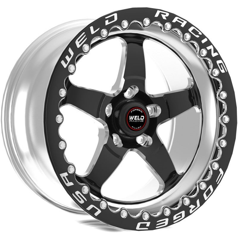 Weld S71 17x10 / 5x5mm BP / 7.2in. BS Black Wheel 3.1 ID (High Pad) - Non-Beadlock.