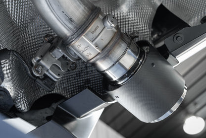 MBRP 2020+ Toyota Supra 3.0L 3in Catback Dual Rear Carbon Fiber Tips - T304.