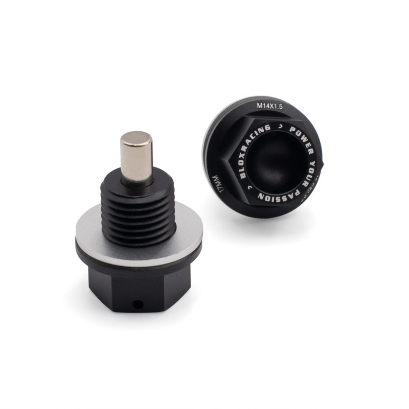 BLOX Racing Magnetic Oil & Transmission Drain Plug Set.