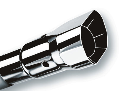 Borla Universal Polished Tip Single Square Angle-Cut Intercooled (inlet 2 1/4in. Outlet 2 1/2 x 2 3/.