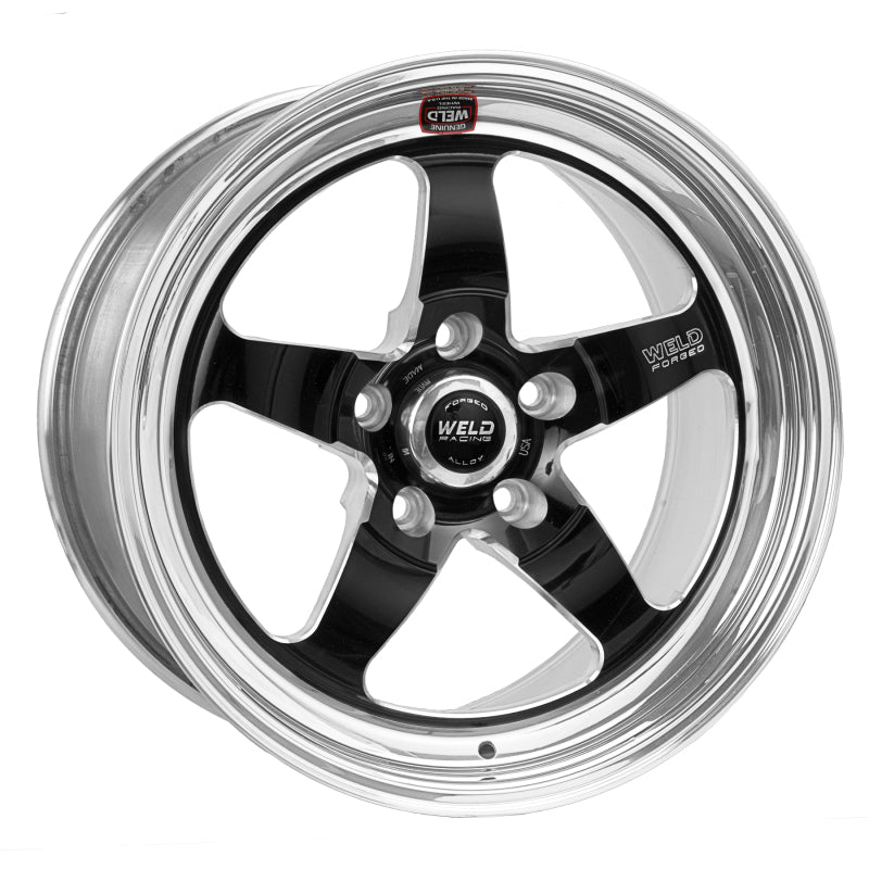 Weld S71 17x11 / 5x4.75 BP / 7.7in. BS Black Wheel (High Pad) - Non-Beadlock.