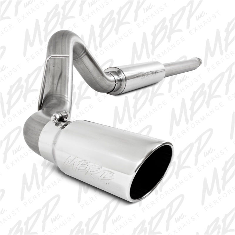 MBRP 11-13 Ford F-250/350/450 6.2L V8 Gas 4in Cat Back Single Side T409 Exhaust System.