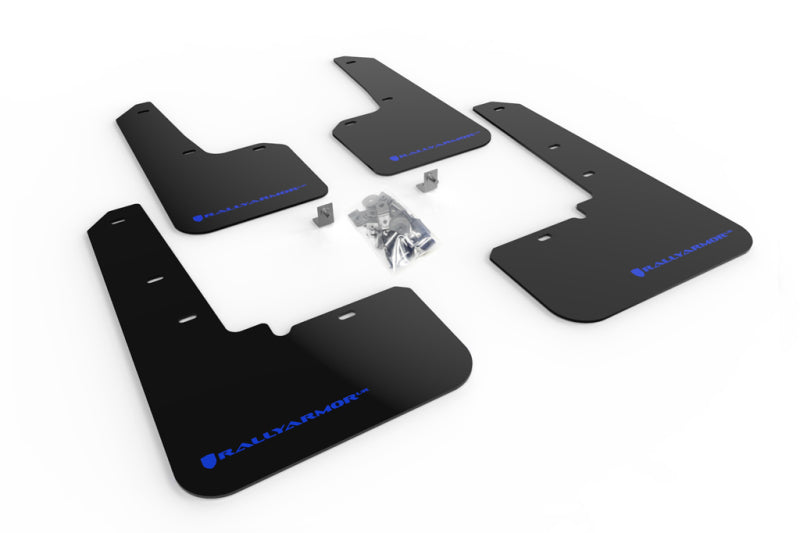 Rally Armor 20+ Subaru Outback UR Black Mud Flap w/ Blue Logo.