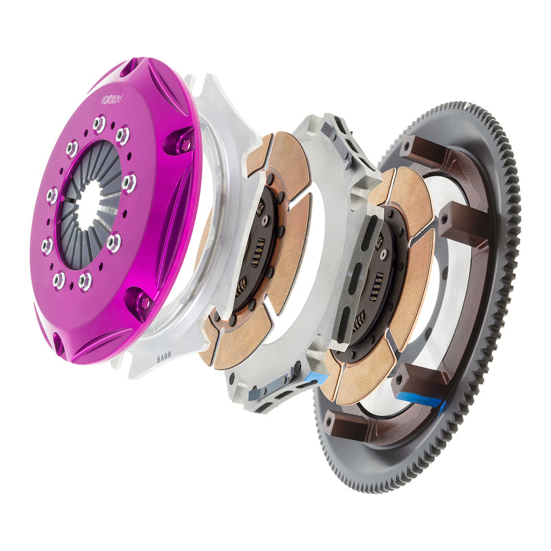 Exedy 1986-1989 Mazda RX-7 R2 Hyper Twin Cerametallic Clutch Sprung Center Disc Push Type Cove.