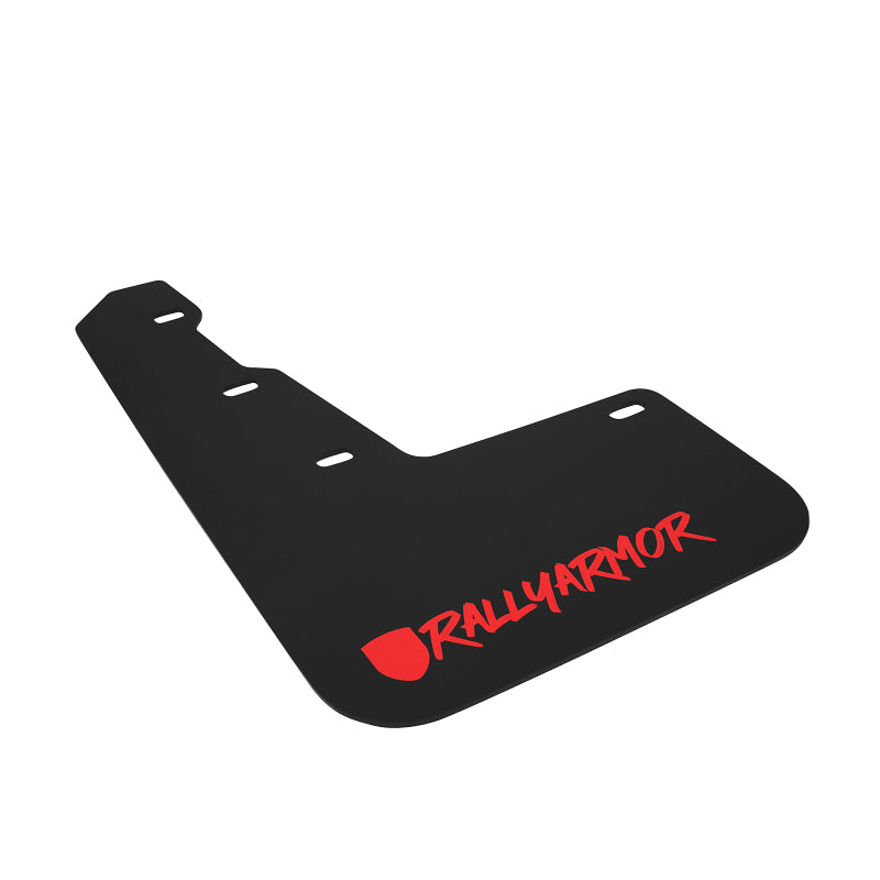 Rally Armor 15+ Subaru WRX & STi Sedan Only UR Black Mud Flap w/ Red Logo and Altered Font.