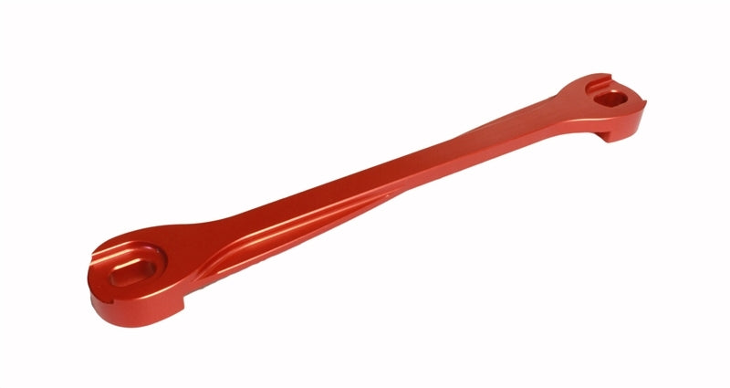 Torque Solution Billet Battery Tie Down: Subaru WRX/STi/Legacy/Forester/Outback Red.